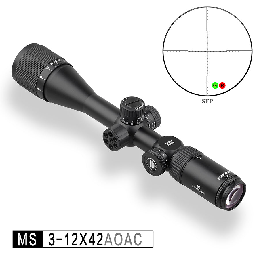 Discoveryopt 3-12x42 mm 1in Tube Second Focal Plane (SFP) Rifle Scope, –  Discovery Factory