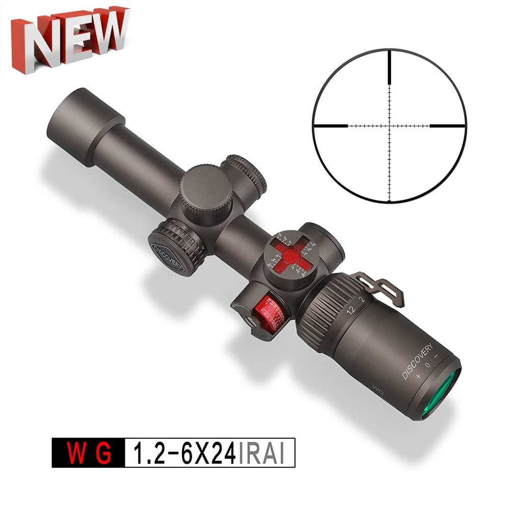 WG 1.2-6X24IRAI Discovery New Riflescope With Angle and level 
