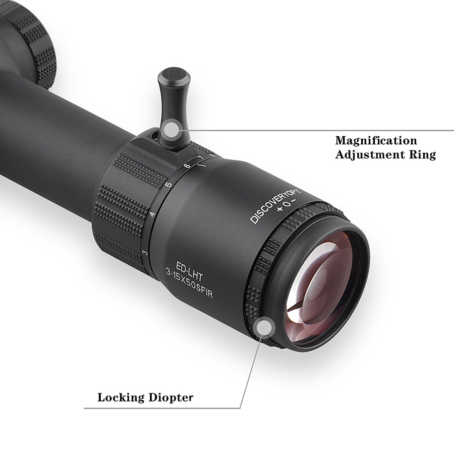 Ship from Poland Mighty sight Discovery scope ED-LHT 3-15X50SFIR First focal plane for Hunting