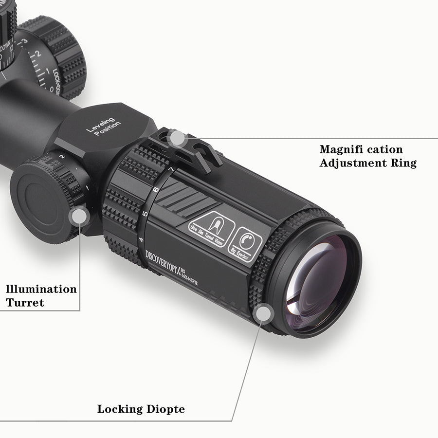 Discoveryopt Rifle Scopes First Focal Plane HS 4-16X44SFIR Tactical Hunting Scope