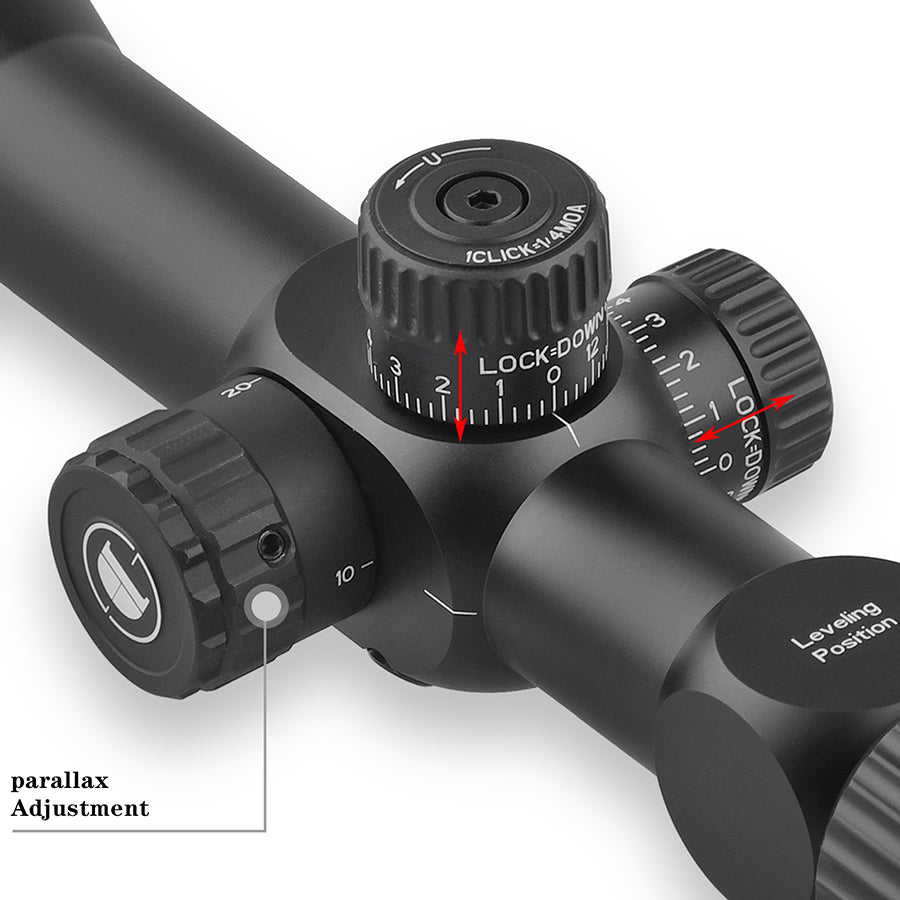 HT 4-16X44SFIR FFP 30mm Tube First Focal Plane Rifle Scope, Color: Black, Tube Diameter: 30