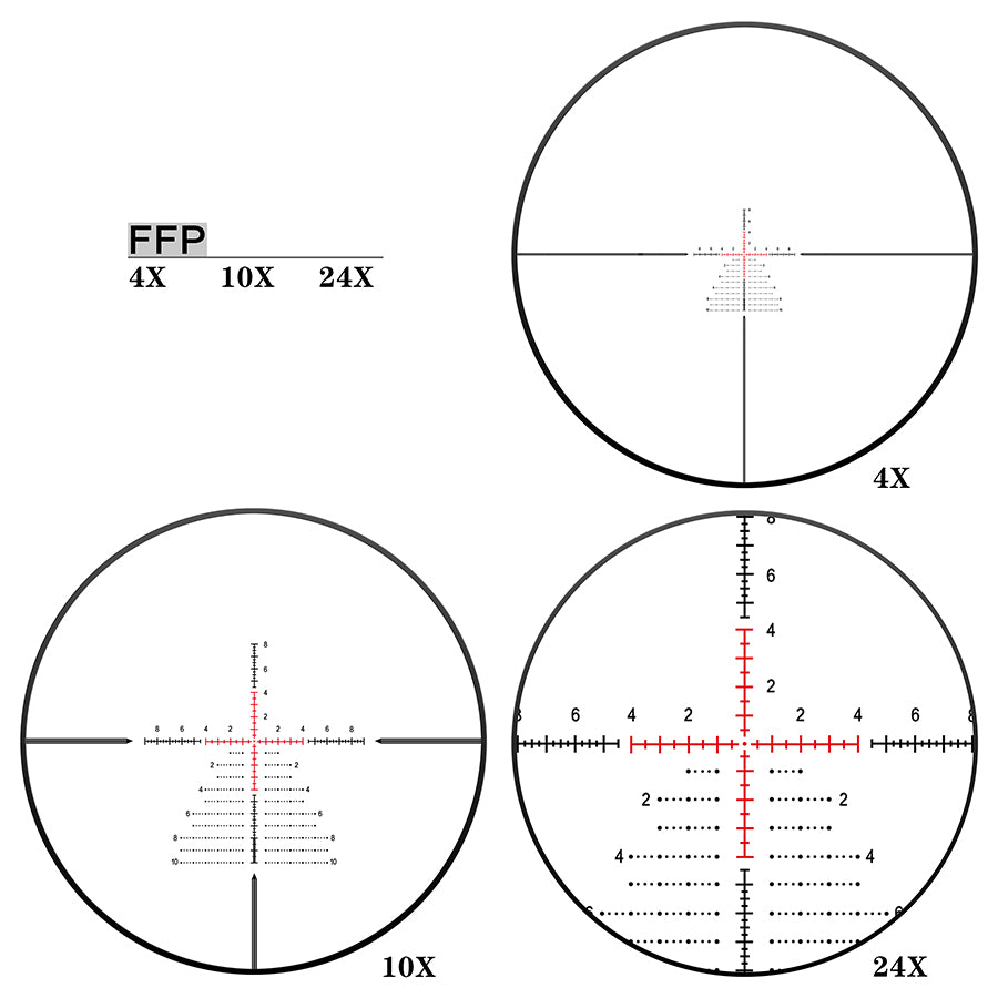 HD GenII 4-24X50SFIR ZEROSTOP turret airgun riflescope