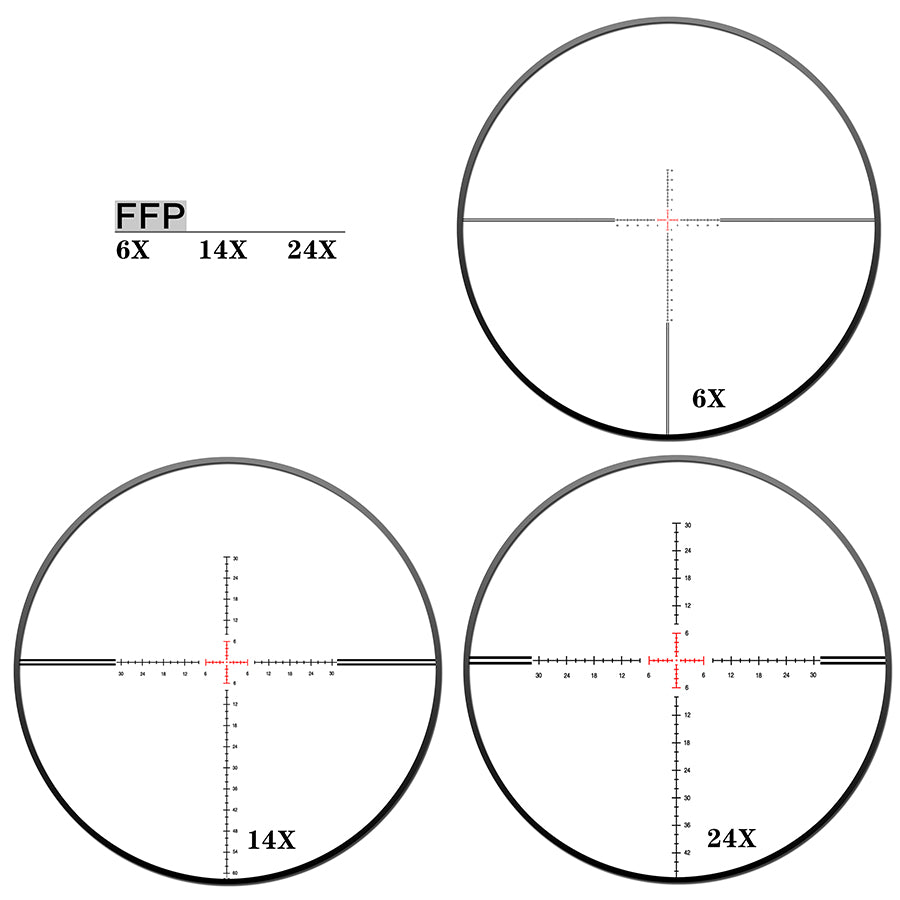 Discovery HT 6-24x44 Rifle Scope Color: Black, Tube Diameter: 30 mm,Free Shipping