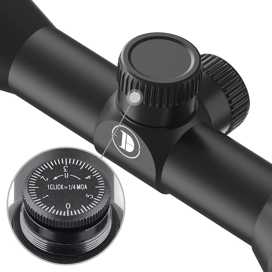 Discoveryopt Sport Optics 4x32mm Rifle Scope 1in Tube Second Focal Plane, Color: Black, Tube Diameter: 1 in