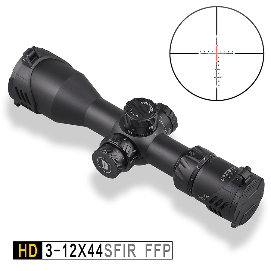 Discovery Compact Riflescope HD FFP 3-12X44SFIR with Illuminated Etched Glass