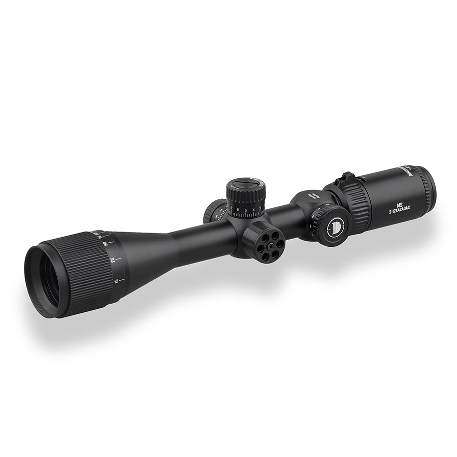 Discoveryopt 3-12x42 mm 1in Tube Second Focal Plane (SFP) Rifle Scope, Color: Black, Tube Diameter: 1 in