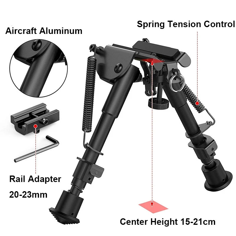 Aluminum bipod for hunting and shooting Tactics bipode