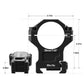 7075 Series Aluminum Scope Rings - Medium Profile 34mm Scope Mount for Picatinny Rail - DiscoveryOpt Rifle Scopes-UK - 