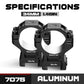 7075 Series Aluminum Scope Rings - Medium Profile 34mm Scope Mount for Picatinny Rail - DiscoveryOpt Rifle Scopes-UK - 