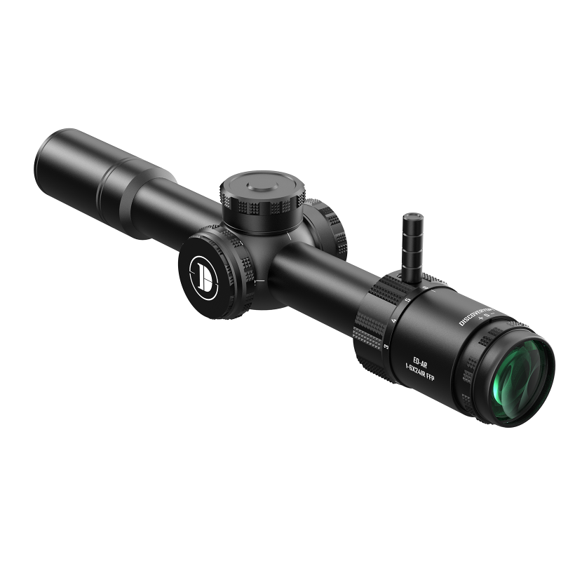 ED-AR 1-6X24IR FFP Optics Scope 0.1MLL Clicks Illuminated, Tube Diamet