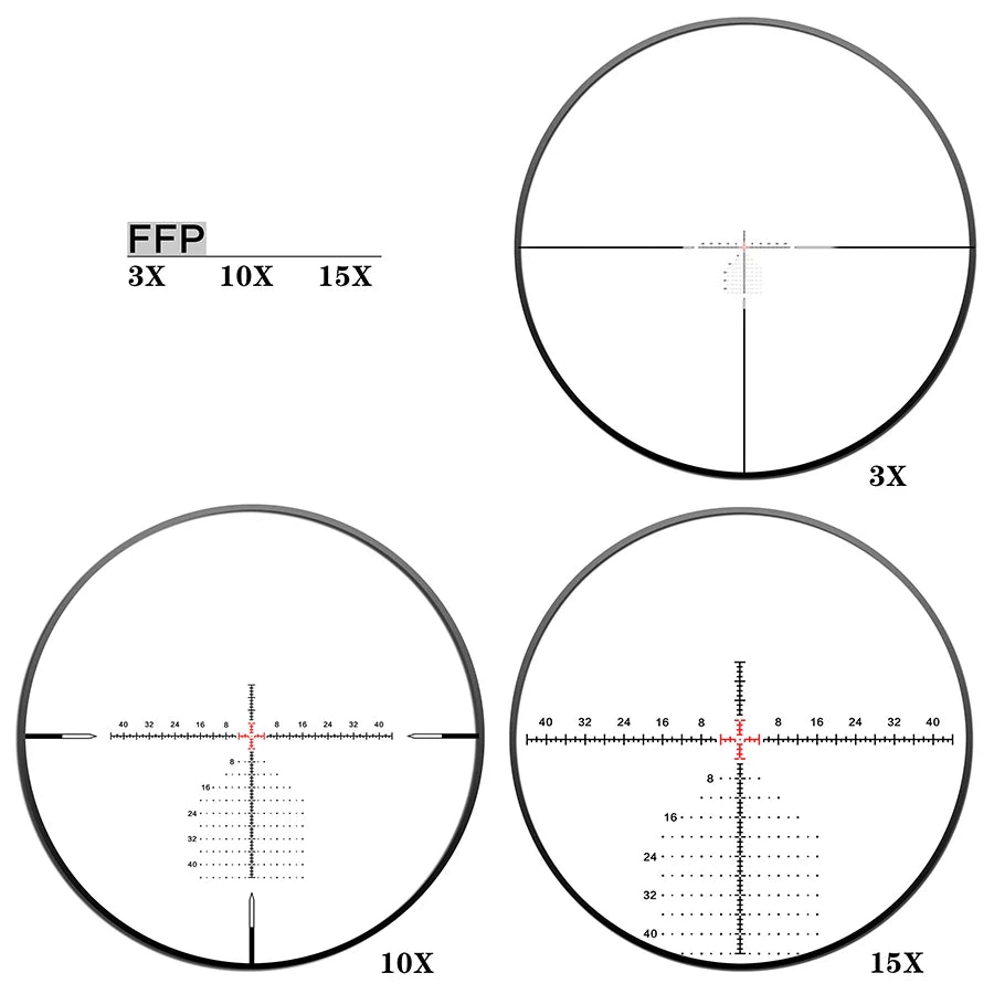 ED GENⅡ 3-15X50SFIR FFP-L-MOA Diameter:30MM Optics Scopes