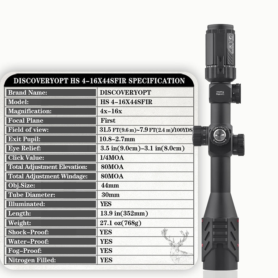 HS 4-16X44SFIR FFP optics Scopes