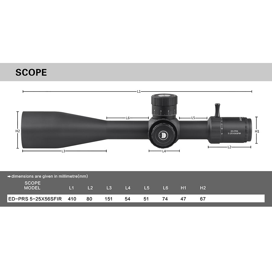 Ship from Poland Most powerful High accuracy ED-GEN2-PRS 5-25x56SFIR FFP Riflescope for competing