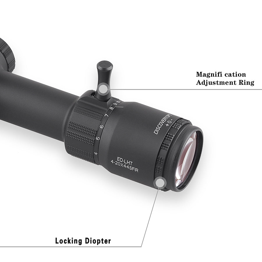 Brand New High Quality Product ED-LHT 4-20X44SFIR FFP Riflescope for hunting