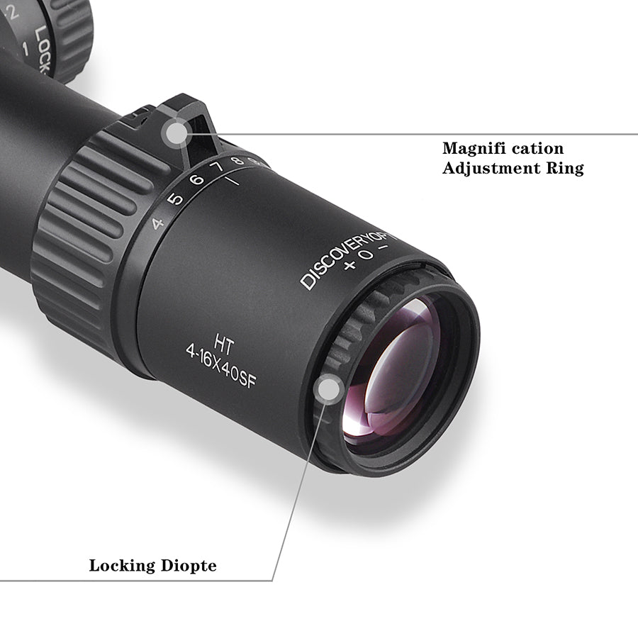 Discovery riflescope HT 4-16X40SF FFP for airgun hunting