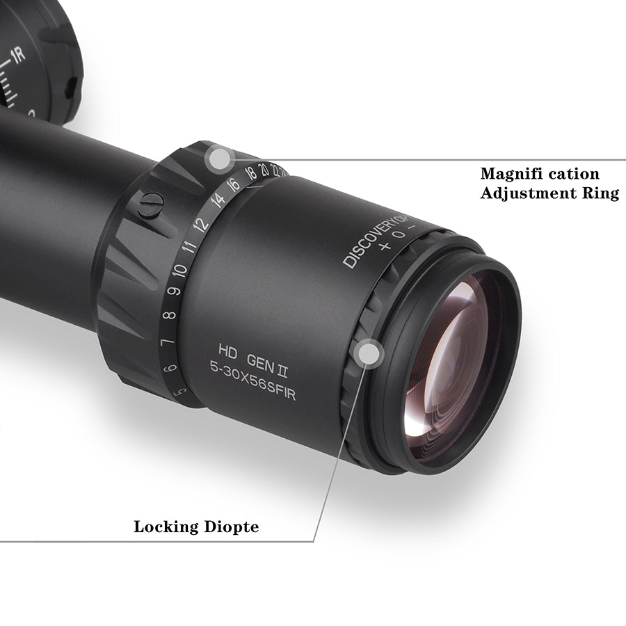 New High Quality Optics Gun Riflescope Sights HD 5-30X56SFIR FFP