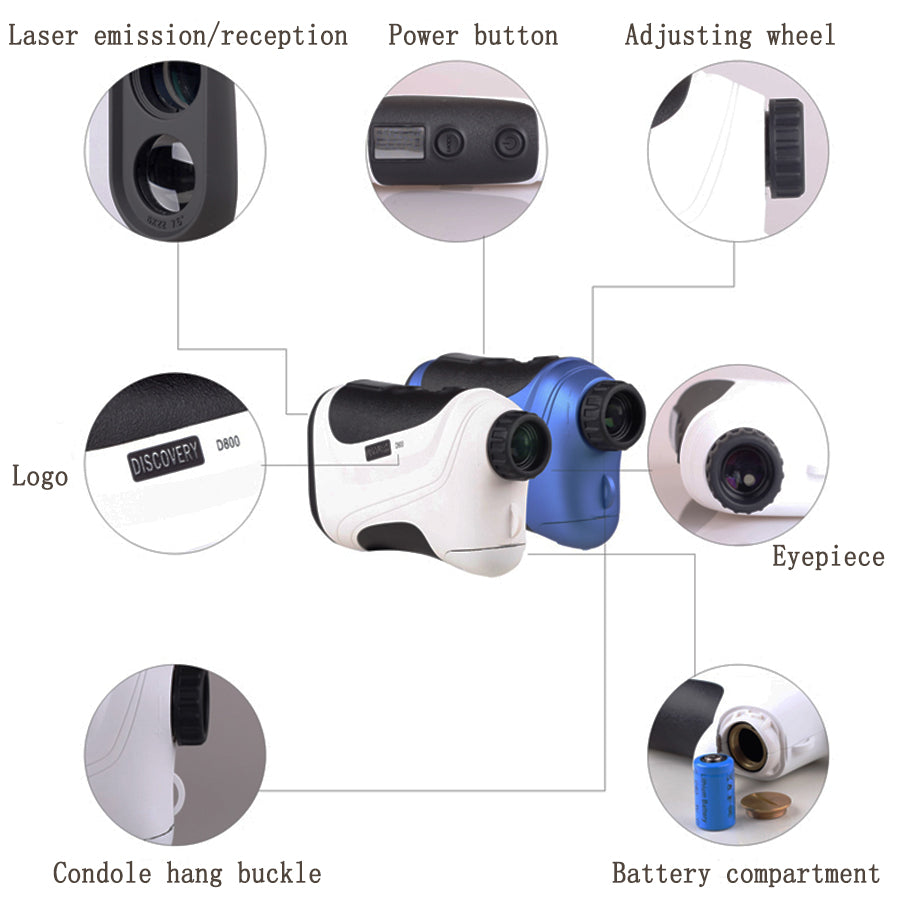 Discovery Laser Rangerfinders Monocular D600 For Hunting Golf