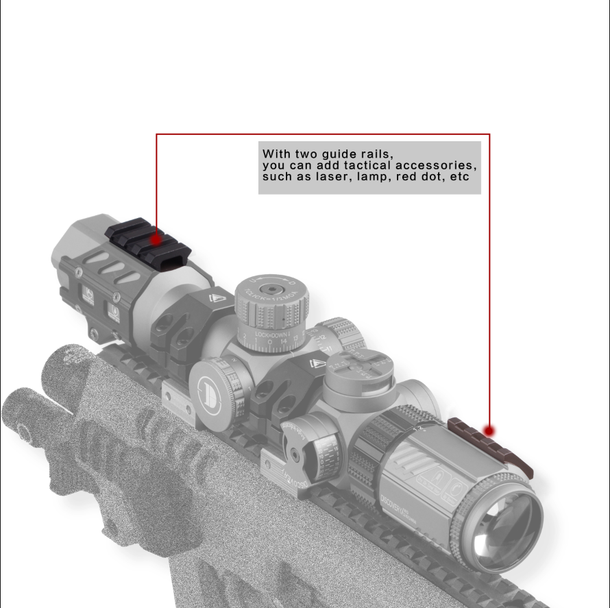 Discovery WG 1.2-6X24 IRAI Short range Tactical Riflescopes Illuminated 30mm Tube