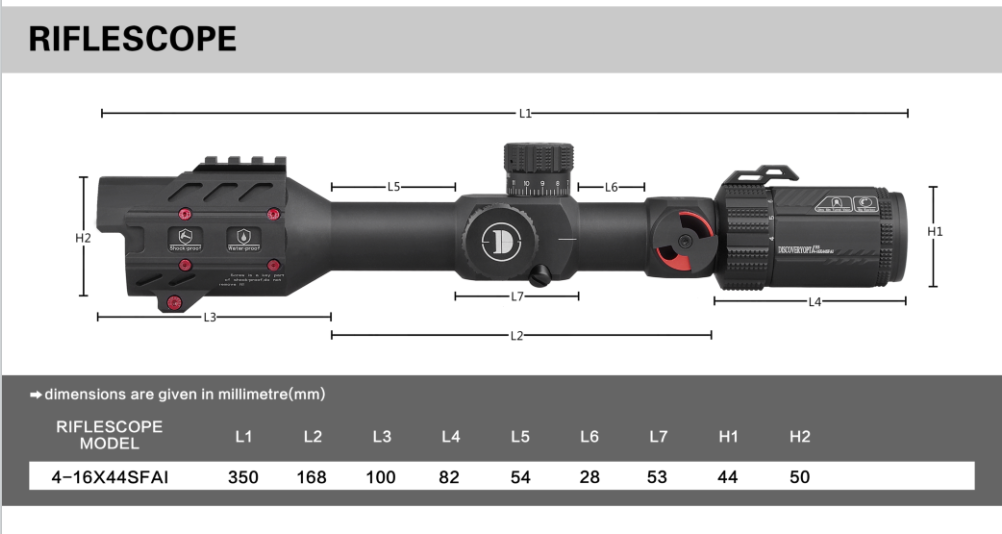 Rifle Scopes Discovery First Focal Plane HS 4-16X44SFAI Sights Tactical Hunting Shooting Scope