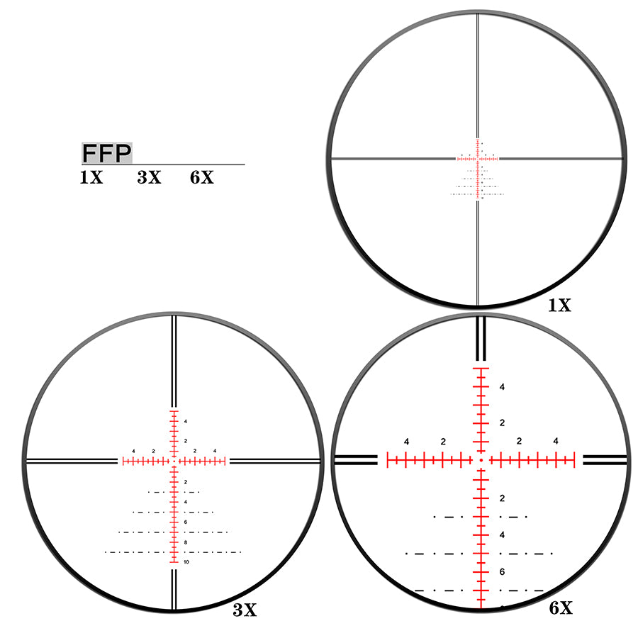 Riflescope Discovery ED-AR 1-6X24IR for hunting Gun sight sort range scope