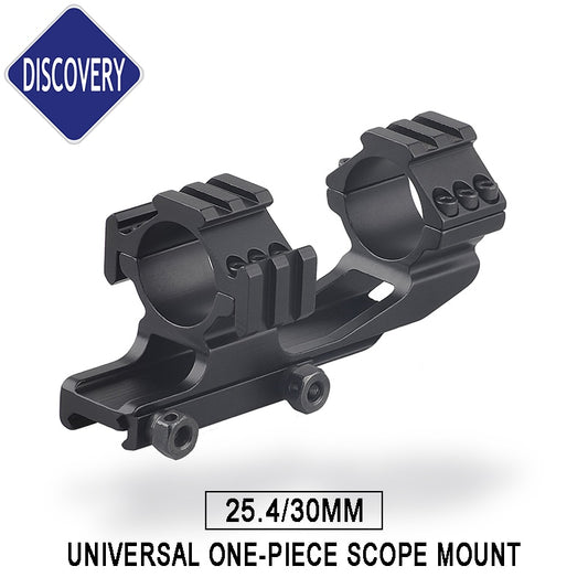 One Piece Mounts Rings 1inch 30mm Tube Tri-rail Three Side 20mm Picatinny Rail Weaver High Recoil