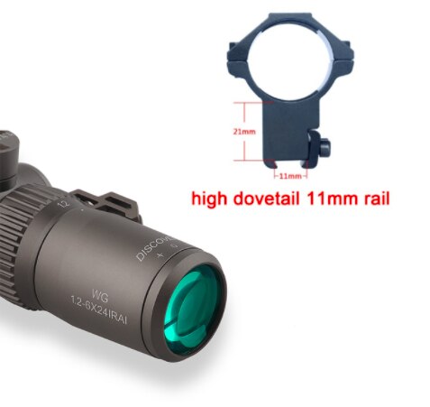 Discovery WG 1.2-6X24 IRAI Short range Tactical Riflescopes 